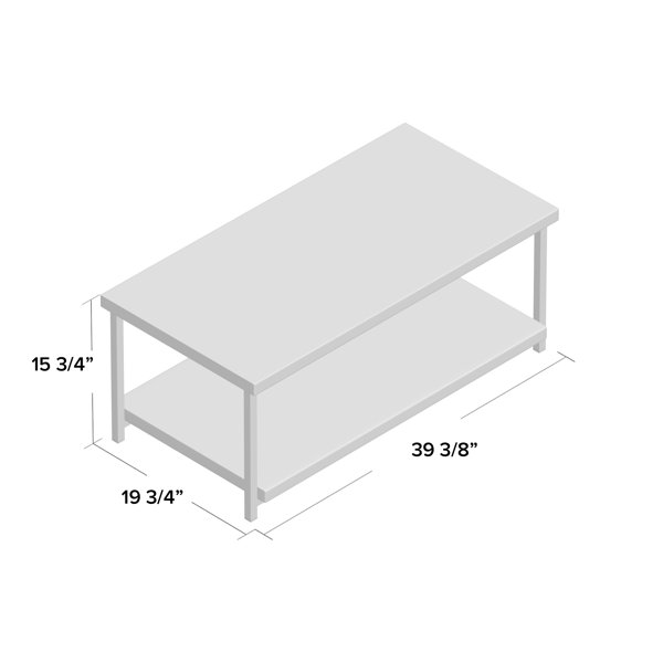 Foundstone™ Faux Slate Concrete Coffee Table & Reviews Wayfair